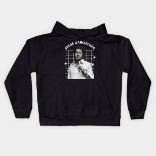 Serge gainsbourg --- aesthetic Kids Hoodie